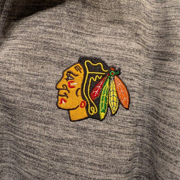 NHL Blackhawks Men's Pullover 1/4 Zip Size Small - Picture 11 of 13